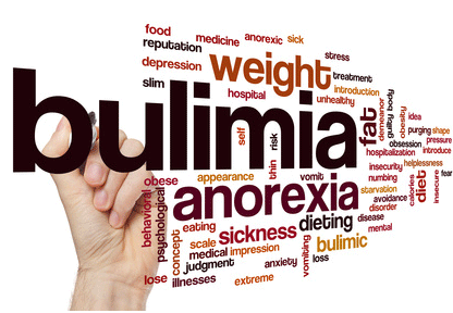La parola bulimia nervosa scritta